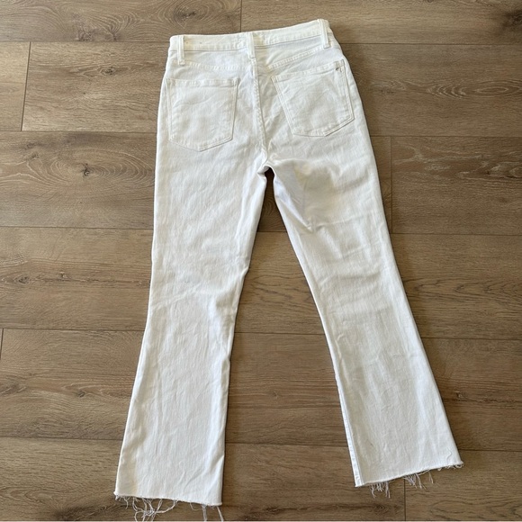 Madewell Cali Demi Boot In Pure White Raw Hem Edition Sz 27 - Picture 6 of 13